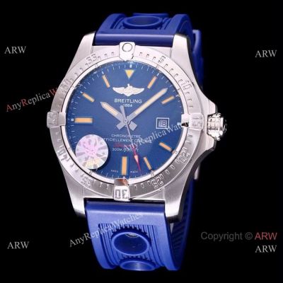 Breitling Avenger II Seawolf Replica Watch - Blue Band w Blue Face